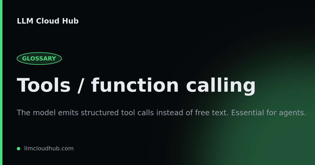 LLM tools / function calling — definition & impact on API cost | LLM ...